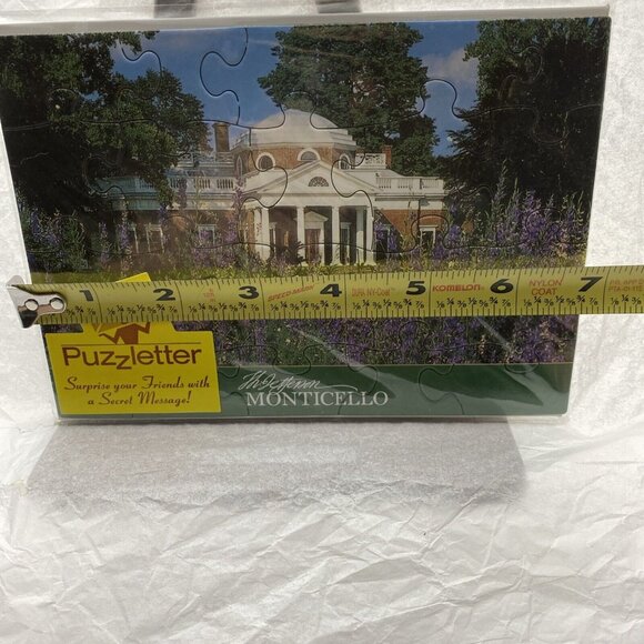Puzzletter Thomas Jefferson Monticello‎ Vtg Envelope NOS 4.5x6.5" Secret Massage - Picture 11 of 12